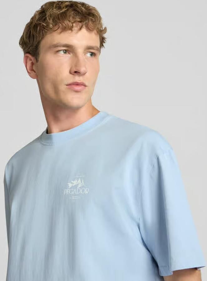 PEGADOR Oversized t-shirt met print op de achterkant en ronde hals - Foto 2