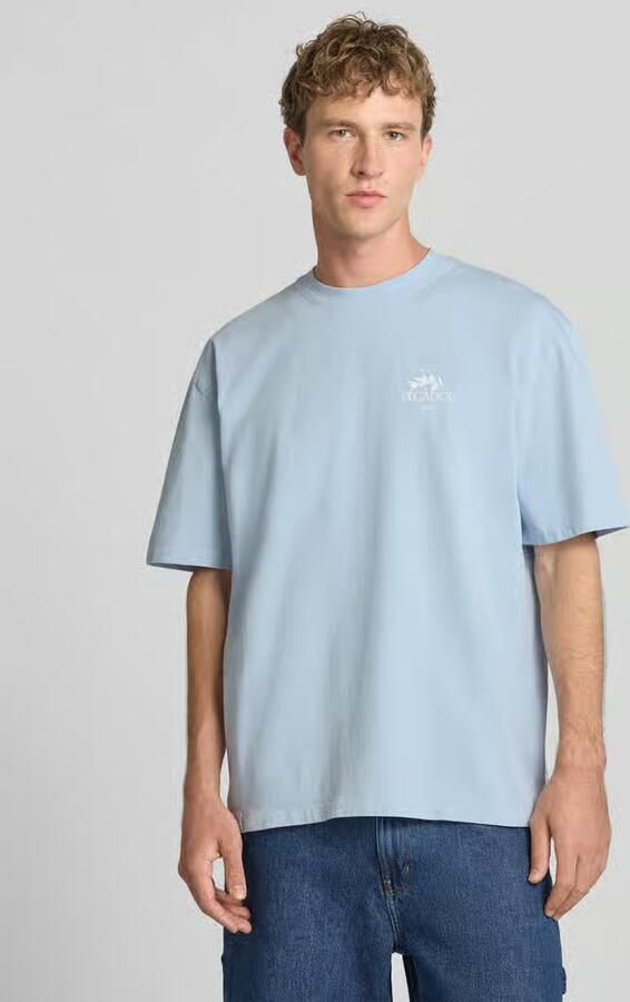 PEGADOR Oversized t-shirt met print op de achterkant en ronde hals - Foto 3