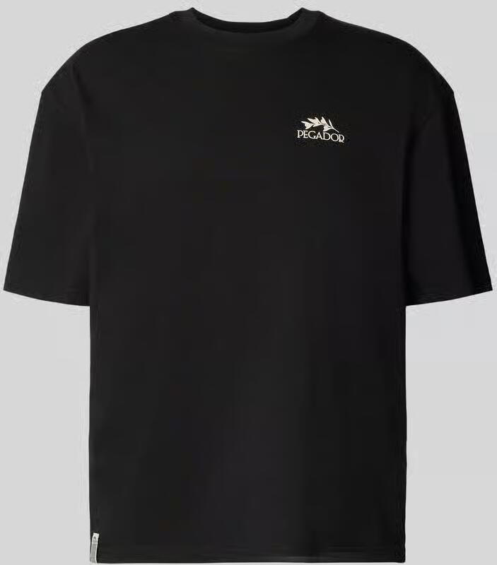 PEGADOR oversized t-shirt met print op de achterkant