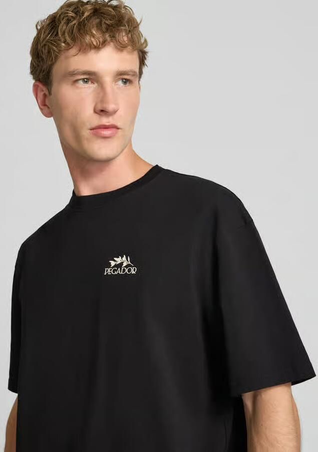 PEGADOR oversized t-shirt met print op de achterkant - Foto 2