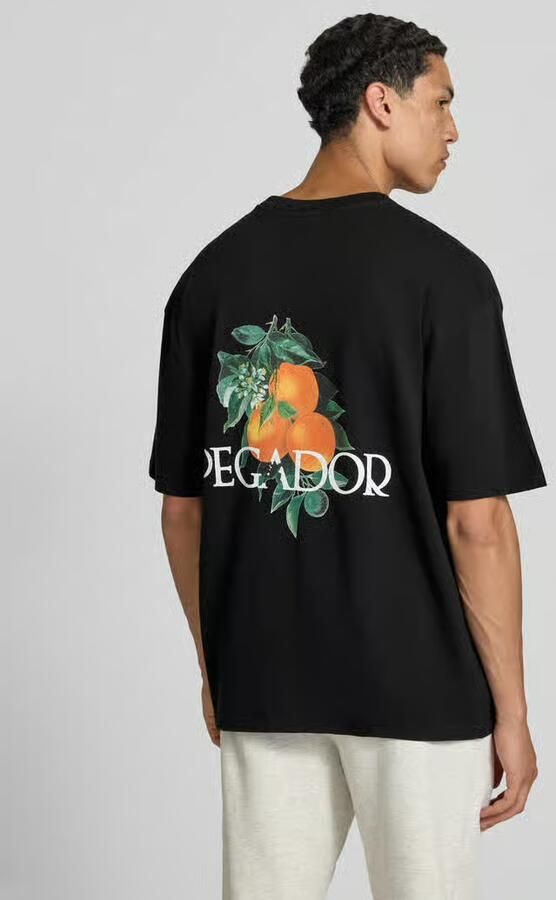 PEGADOR Oversized T-shirt met print op de achterkant model 'Viborg'
