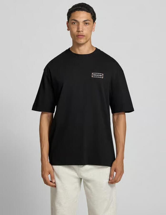 PEGADOR Oversized T-shirt met print op de achterkant model 'Viborg' - Foto 2
