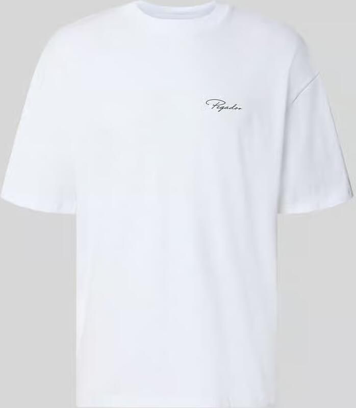 PEGADOR Sweatshorts met elastische band en gestikt logo - Foto 4