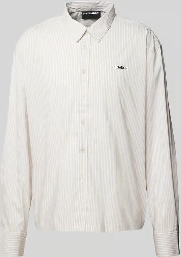 PEGADOR Oversized vrijetijdsoverhemd met labelprint model 'MARO' - Foto 2