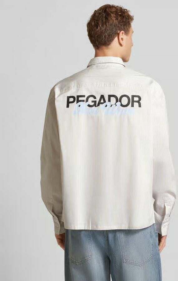 PEGADOR Oversized vrijetijdsoverhemd met labelprint model 'MARO'