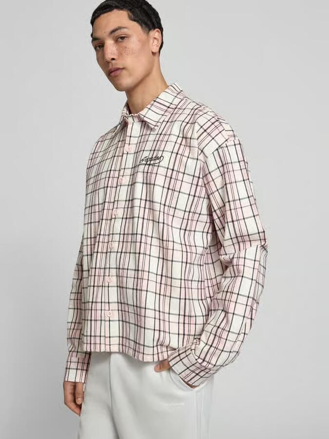 PEGADOR Oversized vrijetijdsoverhemd met labelstitching model 'Soglio' - Foto 3