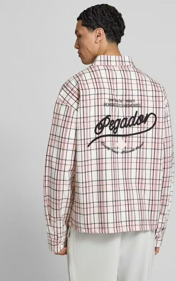 PEGADOR Oversized vrijetijdsoverhemd met labelstitching model 'Soglio' - Foto 20
