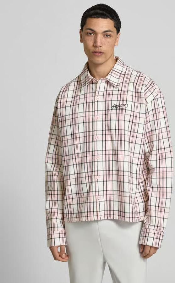 PEGADOR Oversized vrijetijdsoverhemd met labelstitching model 'Soglio' - Foto 5