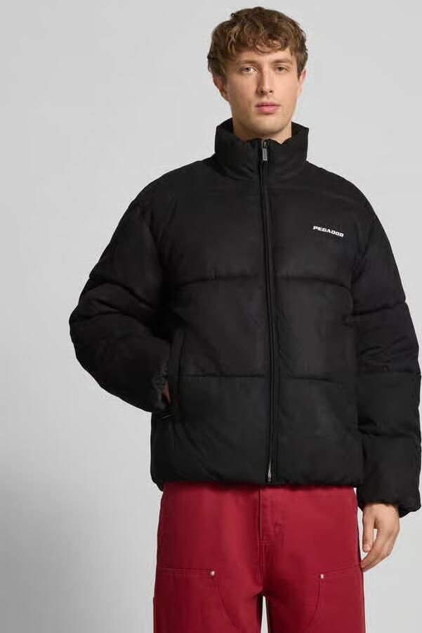 PEGADOR Regular fit gewatteerd jack met logostitching model 'Sidan' - Foto 2