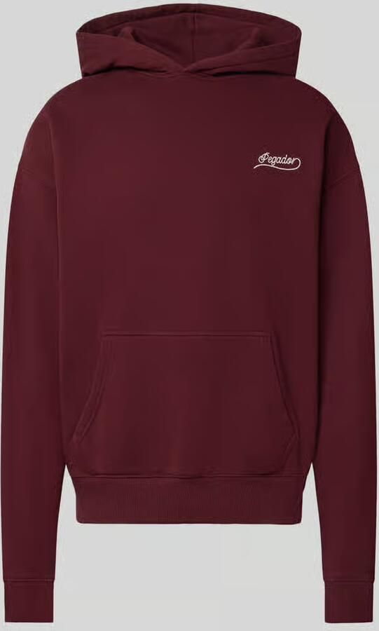 PEGADOR Regular fit hoodie van katoenmix