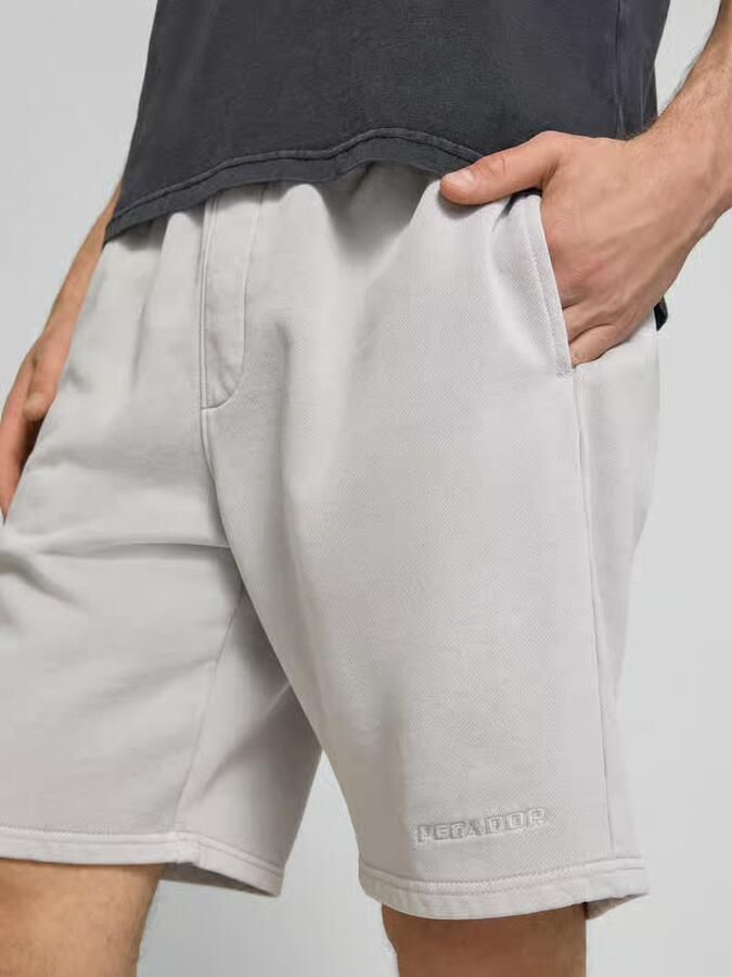 PEGADOR regular fit sweatshorts met gestikt logo