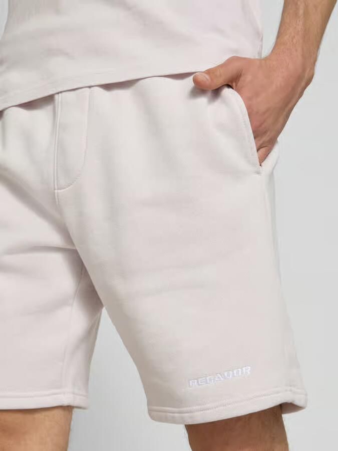 PEGADOR regular fit sweatshorts met gestikt logo