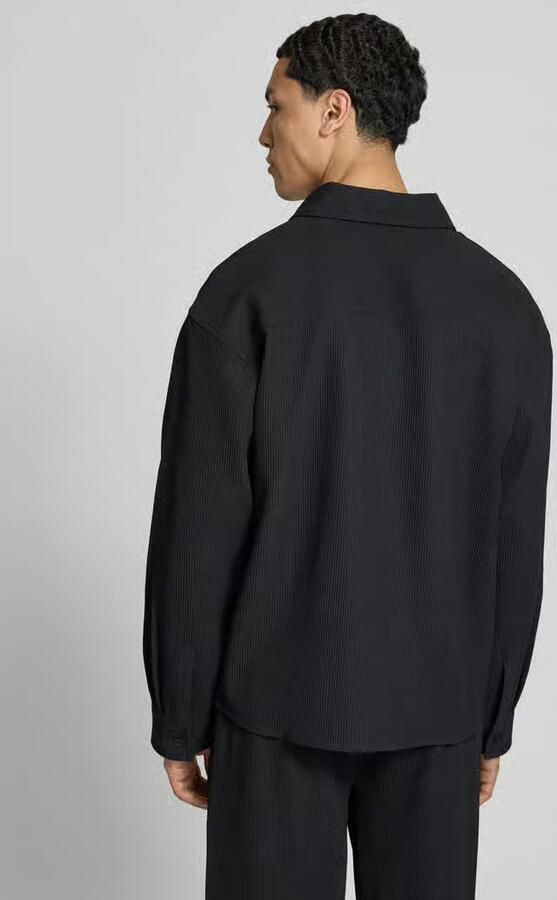 PEGADOR regular fit vrijetijdsoverhemd met kentkraag en label-stitching