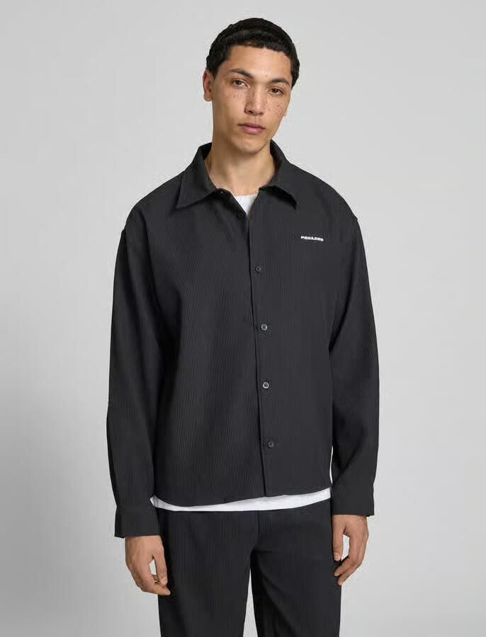 PEGADOR regular fit vrijetijdsoverhemd met kentkraag en label-stitching - Foto 3