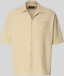 PEGADOR regular fit vrijetijdsoverhemd met labelpatch model 'LIBCO'