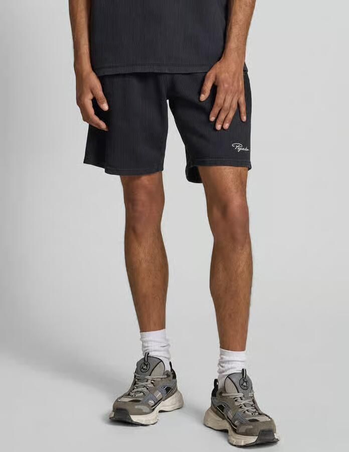 Pegador Relaxed fit korte broek in riblook model 'SIGNAR' - Foto 2