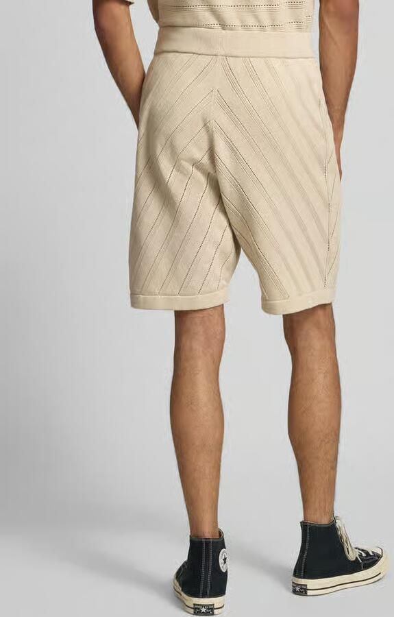 Pegador Relaxed fit korte broek met labelstitching model 'Canva'
