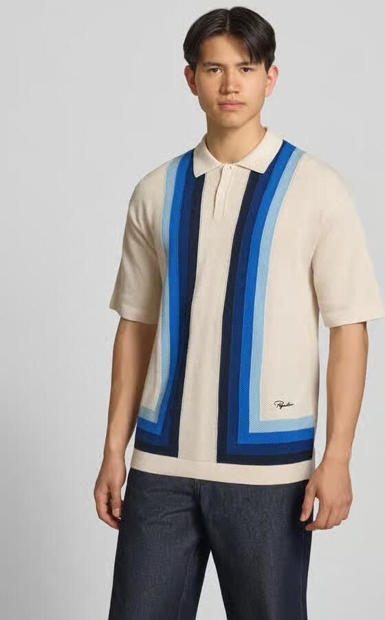 PEGADOR Relaxed fit poloshirt in brei-look model 'Tellero' - Foto 4