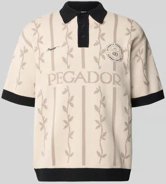 PEGADOR relaxed fit poloshirt met logo-stitchings model 'Kinsale' - Foto 3