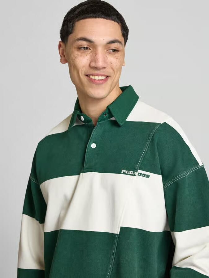 PEGADOR relaxed fit poloshirt van puur katoen model 'Castelluccio'