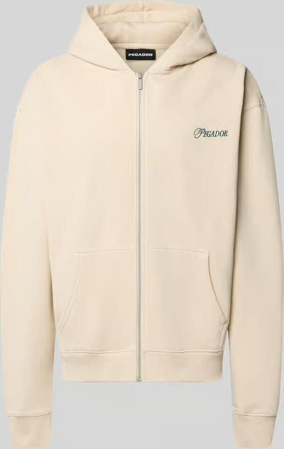 PEGADOR relaxed fit sweatjack van katoenmix model 'Carloforte'