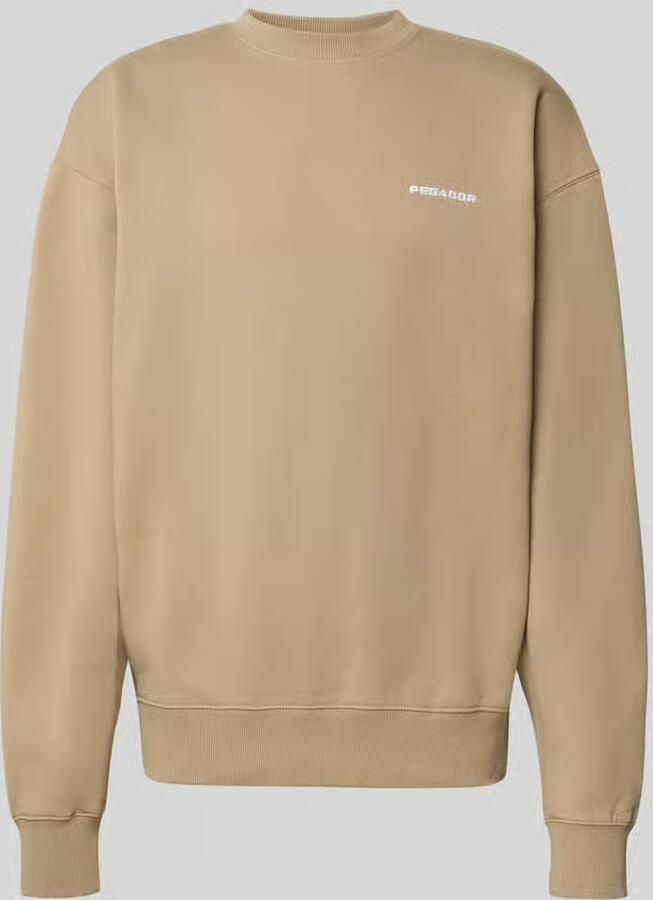 PEGADOR relaxed fit sweatshirt van katoenmix