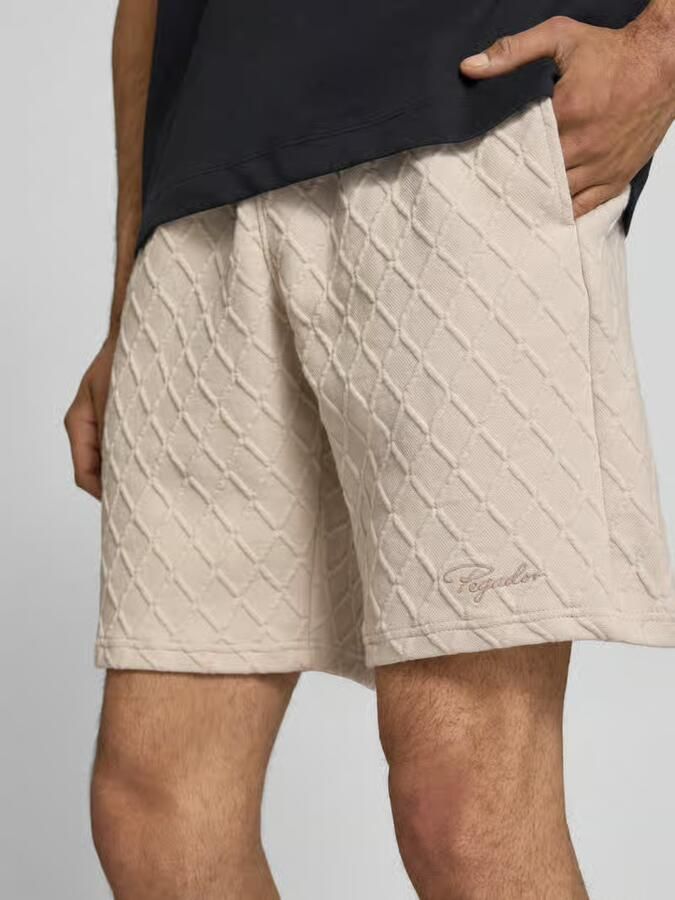 PEGADOR relaxed fit sweatshorts met structuurpatroon model 'Jovren'