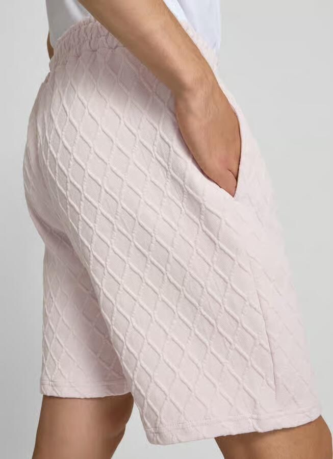 PEGADOR relaxed fit sweatshorts met structuurpatroon model 'Jovren' - Foto 2