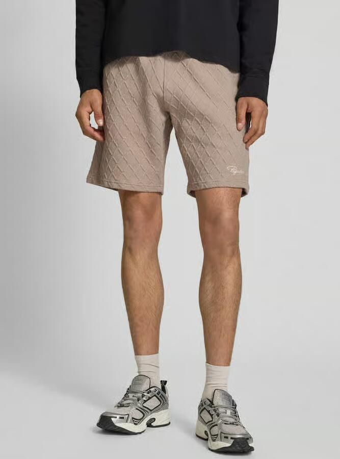 PEGADOR relaxed fit sweatshorts met structuurpatroon model 'Jovren' - Foto 2