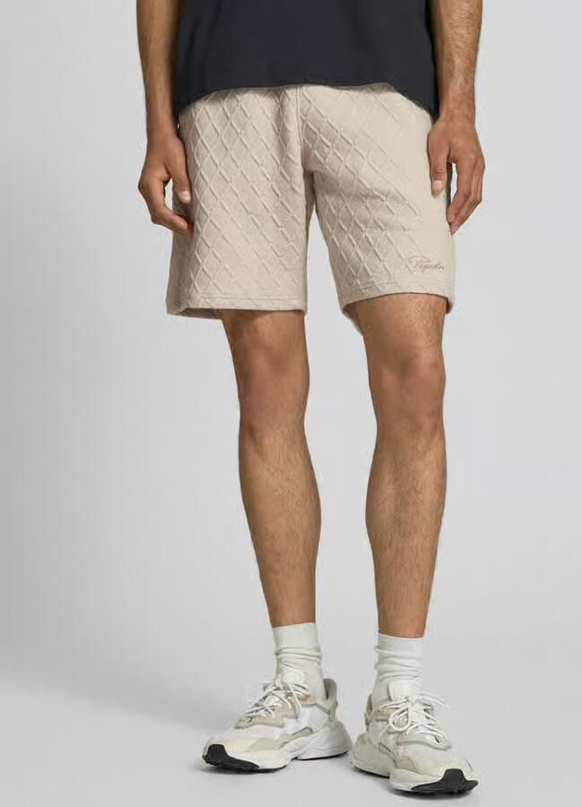 PEGADOR relaxed fit sweatshorts met structuurpatroon model 'Jovren' - Foto 2