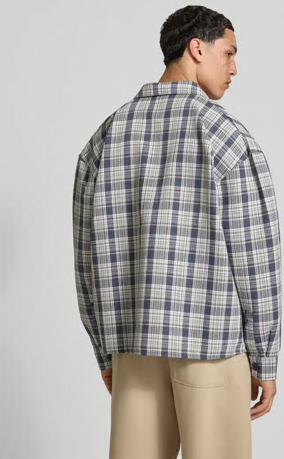 PEGADOR relaxed fit vrijetijdsoverhemd met kentkraag en labelstitching - Foto 2