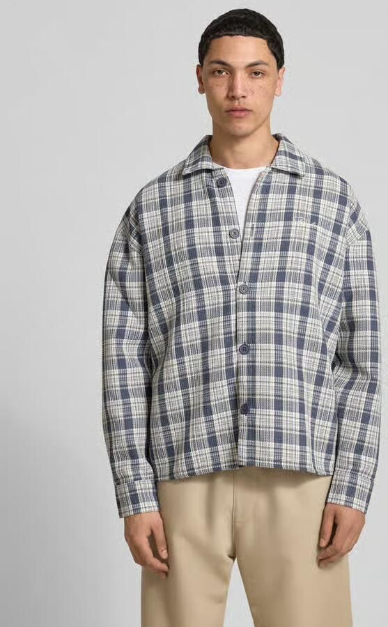 PEGADOR relaxed fit vrijetijdsoverhemd met kentkraag en labelstitching - Foto 3