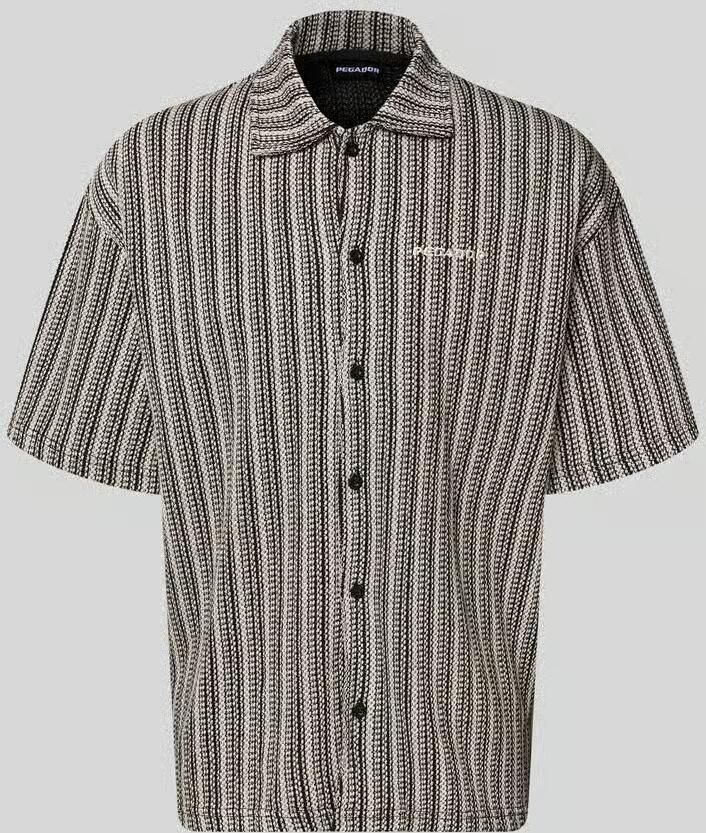 PEGADOR relaxed fit vrijetijdsoverhemd met labelstitching model 'Forno' - Foto 3