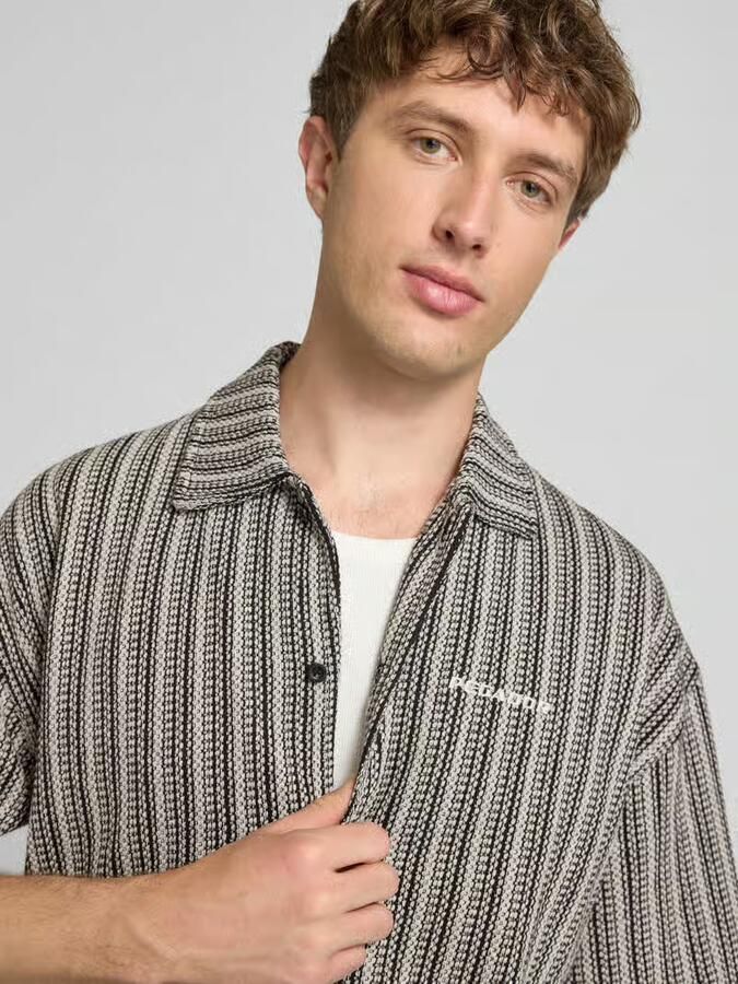 PEGADOR relaxed fit vrijetijdsoverhemd met labelstitching model 'Forno' - Foto 2