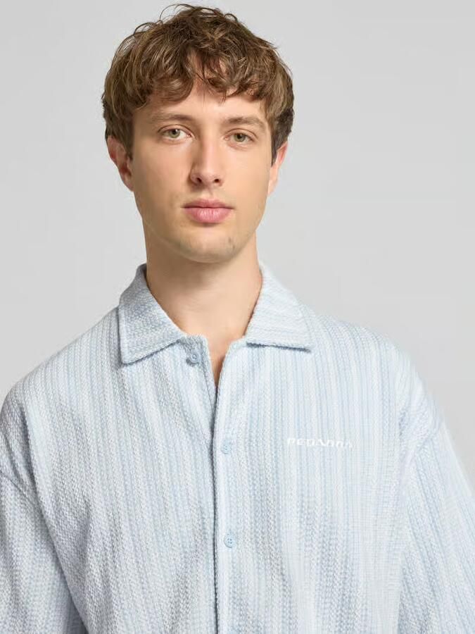 PEGADOR relaxed fit vrijetijdsoverhemd met labelstitching model 'Forno' - Foto 3