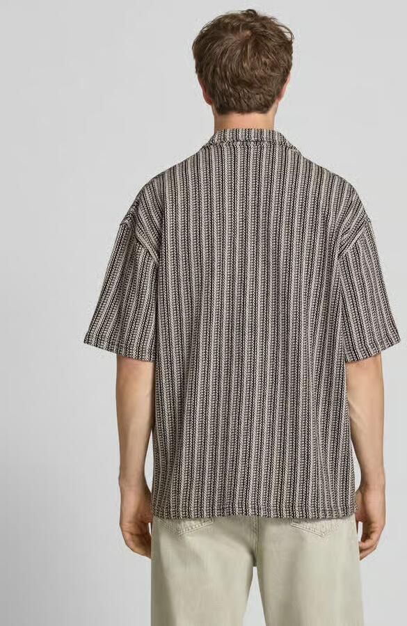 PEGADOR relaxed fit vrijetijdsoverhemd met labelstitching model 'Forno'