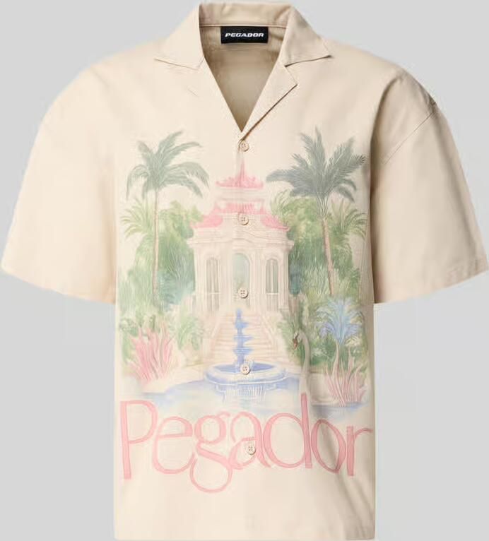 PEGADOR relaxed fit vrijetijdsoverhemd met linnen model 'Toledo'