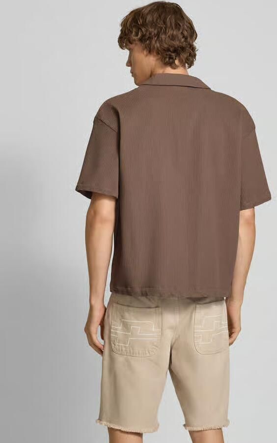 Pegador Relaxed fit vrijetijdsoverhemd met plissévouwen model 'TROY'