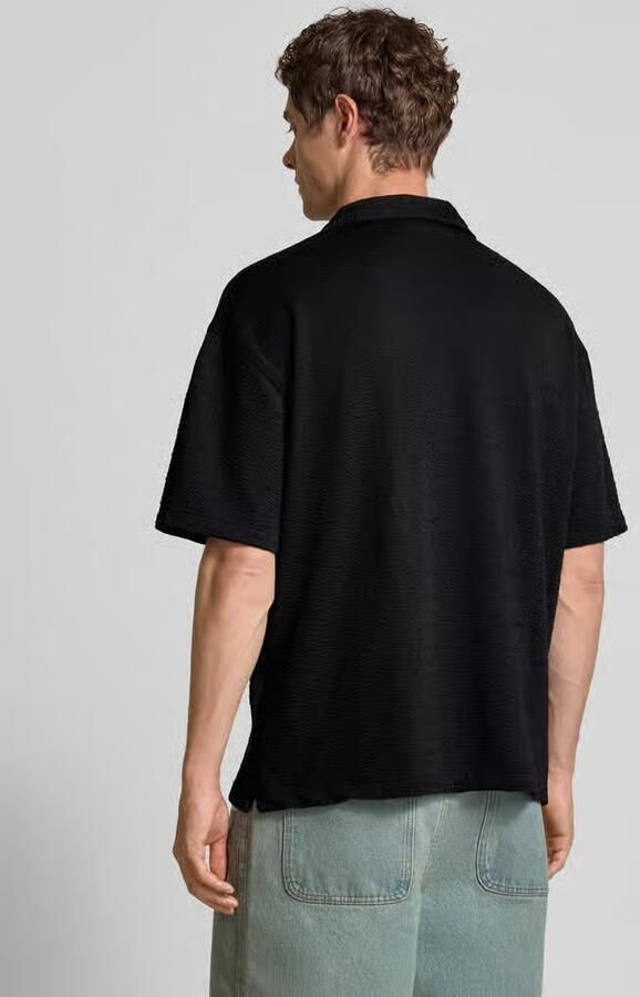 PEGADOR Relaxed fit vrijetijdsoverhemd met structuurmotief model 'ACADO'