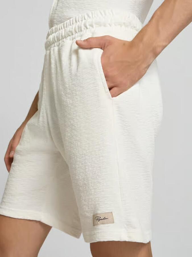 PEGADOR Short met labeldetail en elastische band model 'Arcos'