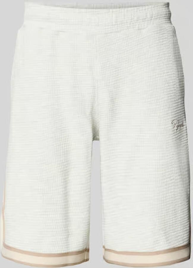 PEGADOR Short met structuurpatroon en labelstitching - Foto 2