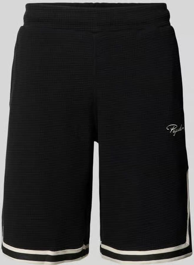 PEGADOR Short met structuurpatroon en labelstitching - Foto 2