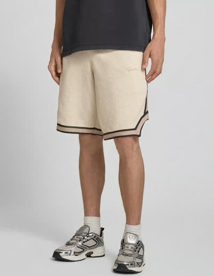 PEGADOR Short met structuurpatroon en labelstitching - Foto 2