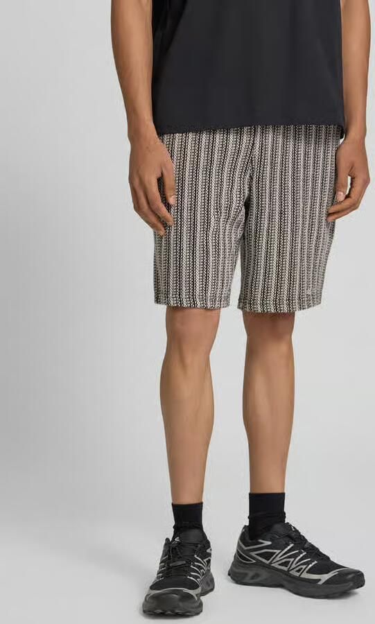 PEGADOR straight fit korte broek met structuurpatroon model 'Forno' - Foto 3