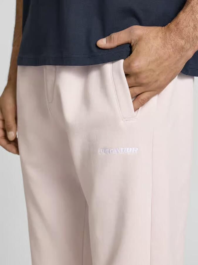 PEGADOR straight fit sweatpants met gestikt logo