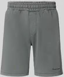PEGADOR Sweatshorts met elastische band en gestikt logo