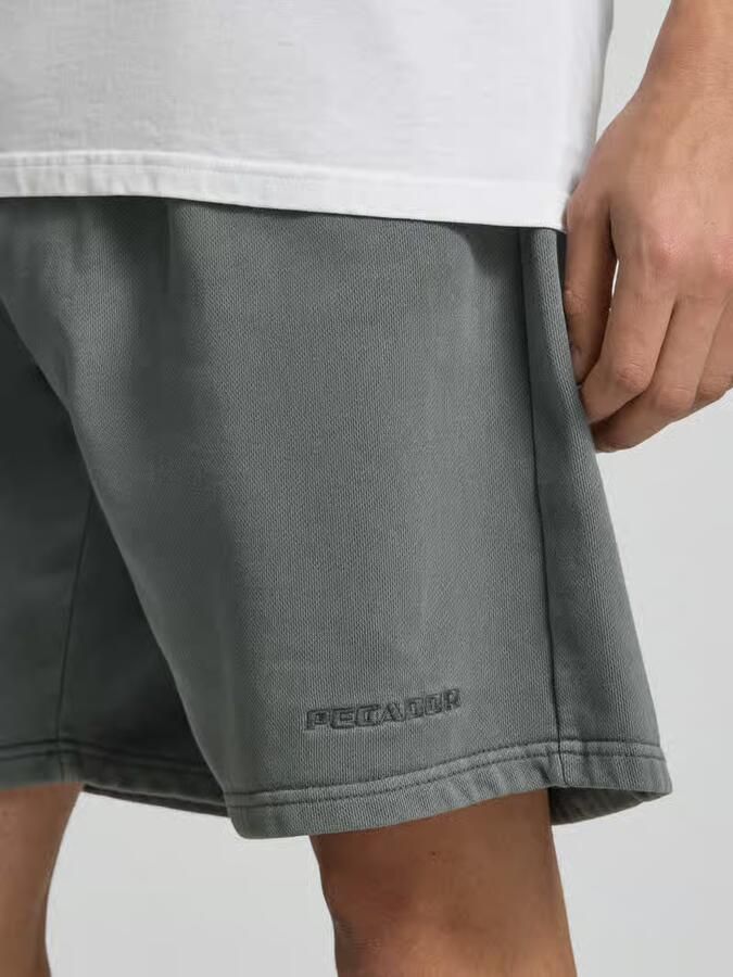 PEGADOR Sweatshorts met elastische band en gestikt logo