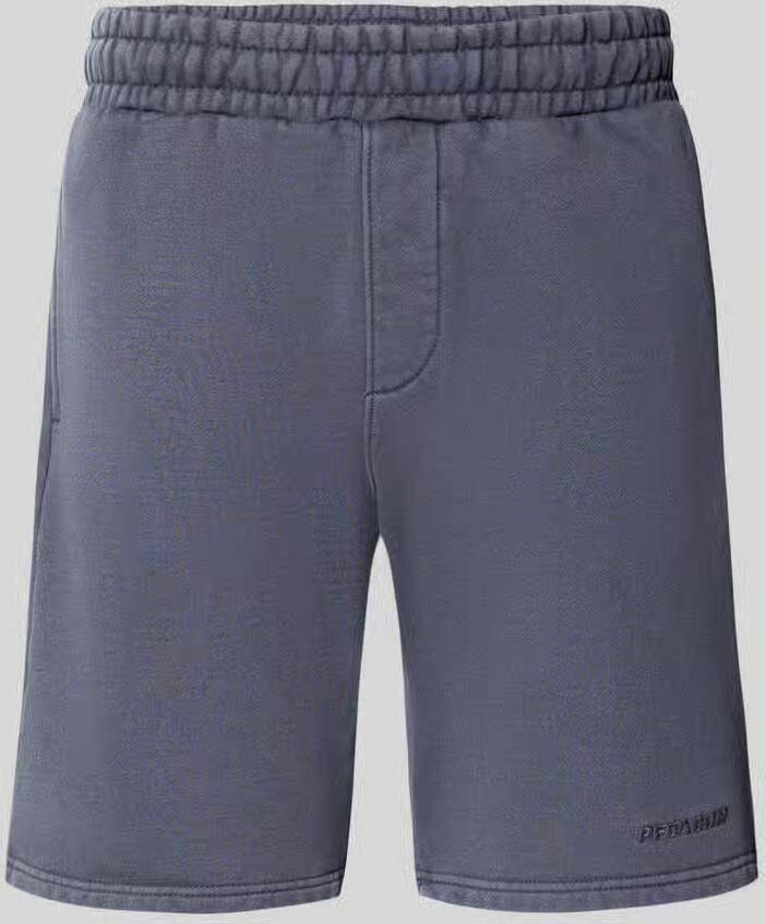 PEGADOR Sweatshorts met elastische band en gestikt logo - Foto 2
