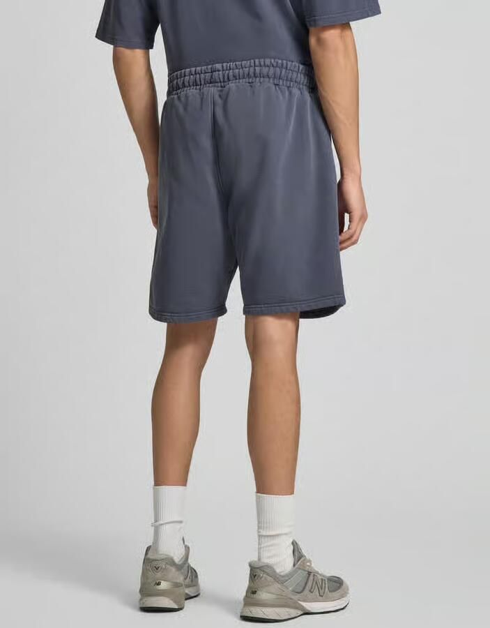 PEGADOR Sweatshorts met elastische band en gestikt logo