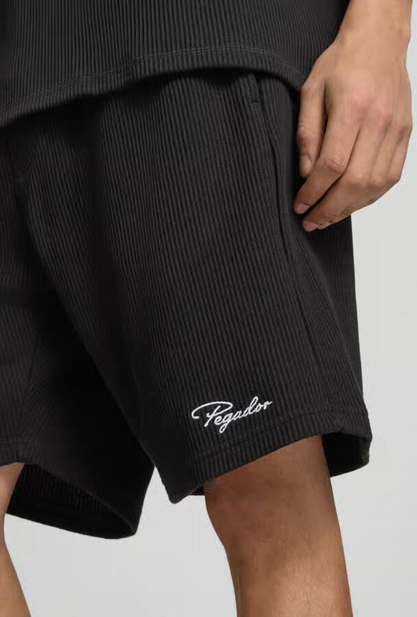 PEGADOR Sweatshorts met gestikt logo en elastische band
